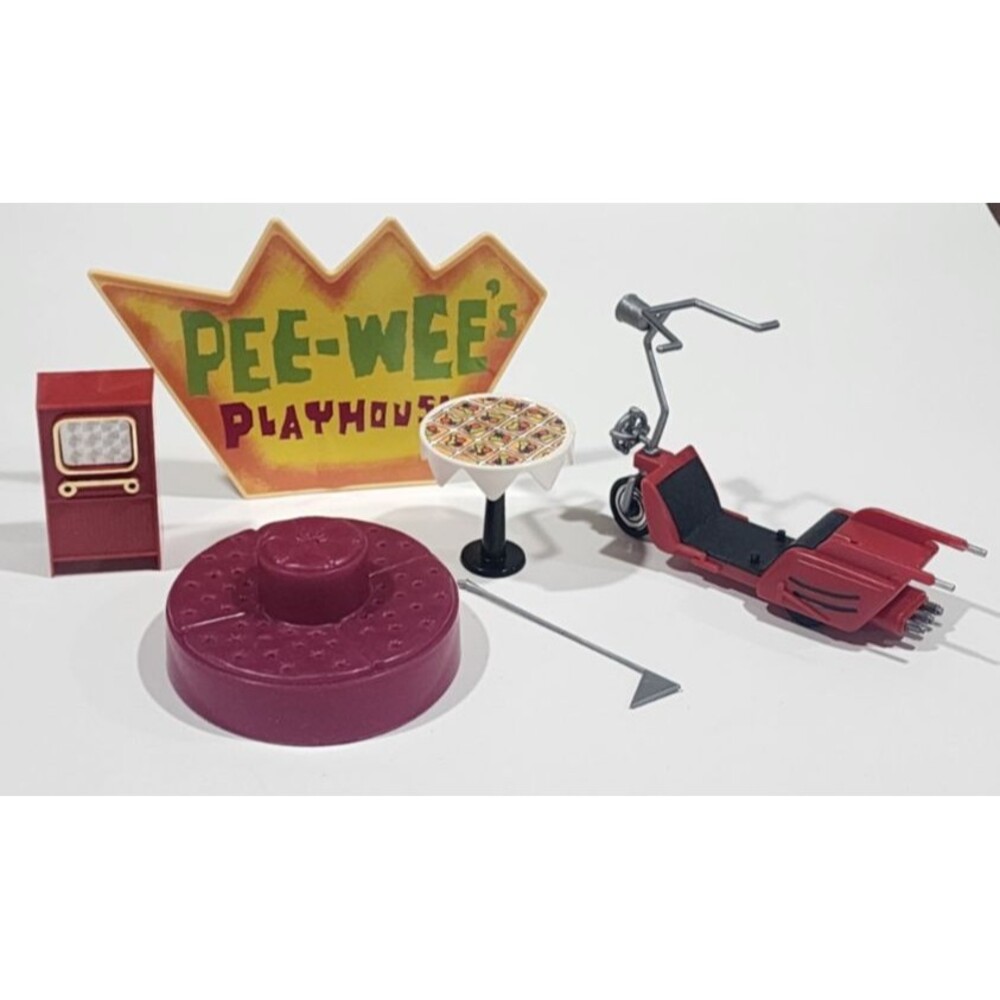 Vtg Peewee Playhouse Playset Sign Bike Table Accessories Replacement